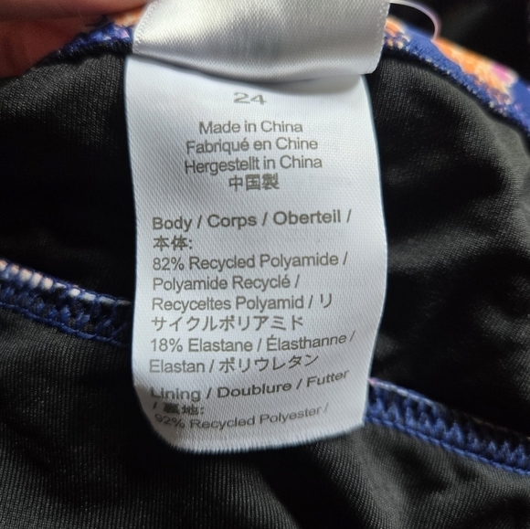 J Crew Plus Size 24 Floral One Piece Swimsuit Halter Cutout Tropical Print NWT - Picture 6 of 9